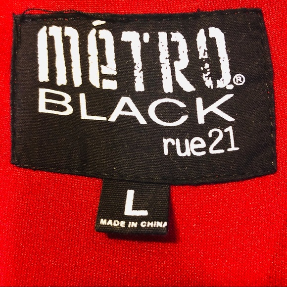 Rue 21 Metro Red Men’s Track Jacket Size L - Picture 3 of 4